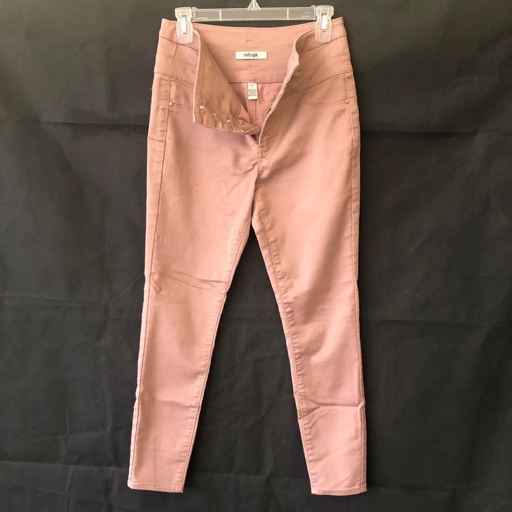 Refuge Blush Rose High Waist Skinny Jeans